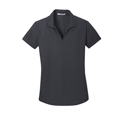Port Authority Ladies Dry Zone Grid Polo, Battleship Grey, X-Large