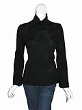CHAIKEN Belle Zip Turtleneck Top in Black