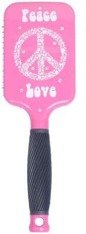 Ti-Style Professional Paddle Brush with Bling, Peace & Love