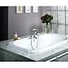 Jacuzzi DB11917 Bellavista 6 Whirlpool Bath with 2-Speed Back Motor, Black