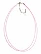Necklace Cord For Pendants - D25 - Double Strand Coated Cotton ~ Pink