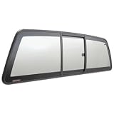 C.R. LAURENCE ECT655LT CRL Perfect Fit Three-Panel Tri-Vent Slider with Light Gray Glass for 2005+ Nissan Frontier and 2009+ Suzuki Equator