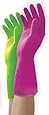 Mr. Clean 243093 Duet Reusable Latex Gloves, Medium, 2 Pairs/2 Colors