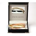 Pierre Cardin Presents A Stunning Russian Tri Colour Bangle With Cubic Zirconias