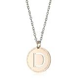 gold heart necklaces for women REBECCA Word Rose Go