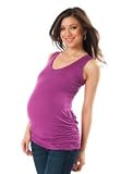 A Pea in the Pod: Sleeveless Scoop Neck Button Detail Maternity Tank Top