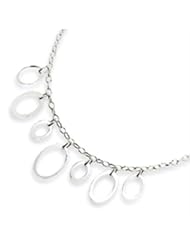 Sterling Silver Circle Link Fancy Necklace