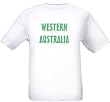 WESTERN AUSTRALIA - GREEN LETTERING - State-series - White T-shirt
