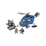 Fisher Price Imaginext Batman Helicopter Vehicle Gift Set with Batman and Robin Figures