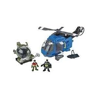 Fisher Price Imaginext Batman Helicopter Vehicle Gift Set with Batman and Robin Figures