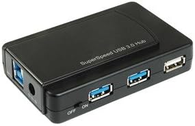 Combo Usb 3 0/2 0 7-Port Hub W/ Ac Adapter Cable