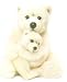 WWF Bebe et Maman Polaire Ours Peluche 28cm