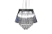 Edward Series Ceiling Pendant Light - Silver Thread Shade / Crystal Balls