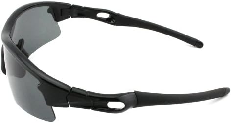 Excellent Black Frame Polarized TR90 Sunglasses Shatterproof for Running Cycling Fishing Golf With Black Case