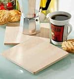 Set of 2 Wooden Square Trivets Pot Pan Stand Holder