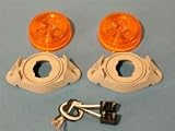2 Amber LED Marker Light Truck Trailer Boat RV Lights by Global Parts