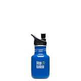 Klean Kanteen Stainless Steel 12 Ounce Water Bottle with 2.0 Sports Cap, Ocean Blue
