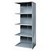 Hallowell Hi-Tech Shelving Heavy-Duty Closed Type Add-on Unit with 5 Shelves A520 Size: 87" H x 48" W x 24" D