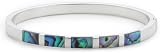 Silver Pava Shell Bangle