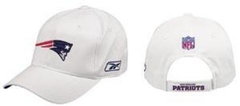 Men`s New England Patriots White Basic Logo Brushed cap