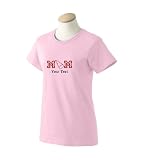 Personalized custom embroidered Cheerleading MOM ladies t-shirt