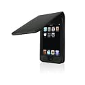 Luxury Black Genuine Leather Flip Case for iPod Touch 2nd & 3rd Generation 8GB / 16GB / 32GB / 64GB & Screen Protector
