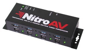 NEW NitroAV 4-Port FireWire 800/1394b + 4-Port USB 3.0 SuperSpeed Professional Hub/Repeater On Sale