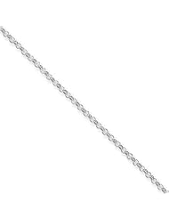 .925 Sterling Silver 2.20" mm High Polish Classic Rolo Cable Link Chain Necklace - 22" inches