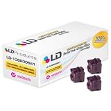 Xerox WorkCentre C2424 Compatible Magenta 108R00661 Pack of 3 Solid Ink ColorStix Cartridges - 108R661 by LD Products