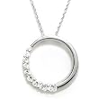 Sterling Silver Designer Journey Diamond CZ Pendant