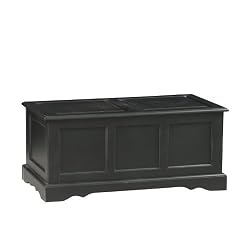 Carolina Cottage Camden Hardwood Blanket Chest, Antique Black