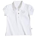 Liegelind Kids-Fun-Fashion 31201 - M�dchen Poloshirt kurzarm - Organic Cotton, Farb-Nr. 01 weiss