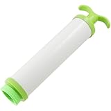 uxcell&reg; Plastic Compressed Vacuum Space Hand Air Deflation Pump White Green
