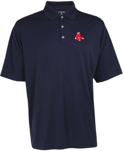 Boston Red Sox Exceed Desert Dry Navy Polo Shirt