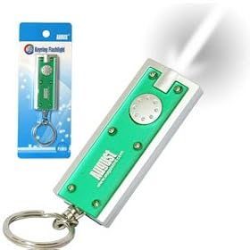 August FL603 LED Keyring Flashlight Torch - Bright Green