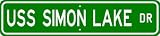 USS SIMON LAKE AS 33 Street Sign - Navy