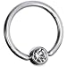 14 Gauge Black Dusk Gem BCR Captive Ring