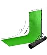 10ft x 20ft Heavy Weave Chroma Key Green Muslin Backdrop with a Stand
