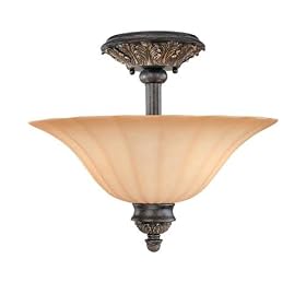 Salzburg Semi Flush Mount in Sable Bronze by Thomas Lighting