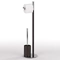Toilettengarnitur AVALON Holz/Walnuss 20cm Durchmesser 75cm H�he