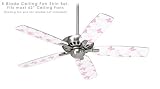 31uBiihKToL. SL160  Ceiling Fan Skin Kit (fits most 42inch fans)   Pastel Butterflies Pink on White   (Fan and fan blades NOT INCLUDED) by wallthat