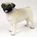 Pug, Brown Original Dog Figurine (4in-5in)