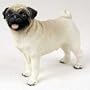 Pug, Brown Original Dog Figurine (4in-5in)