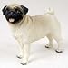 Pug, Brown Original Dog Figurine (4in-5in)