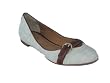 CORSO COMO Fara Linen Buckle Flat in Brown Natural
