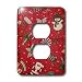 Lee Hiller Designs Holidays Christmas - Retro 50s Holiday Cookie Candy Print - Light Switch Covers -