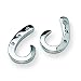Sterling Silver and Diamond Earrings (Pair)