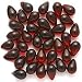 Czech Glass Beads 9mm Teardrops Garnet Red (50)