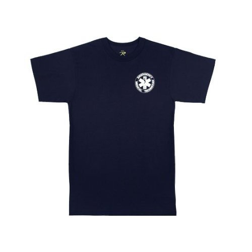 2-Sided E.M.T. T-Shirt, Navy Blue