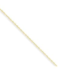 10k Yellow Gold 14in .8mm Light-Baby Rope Chain. Metal Wt- 0.68g